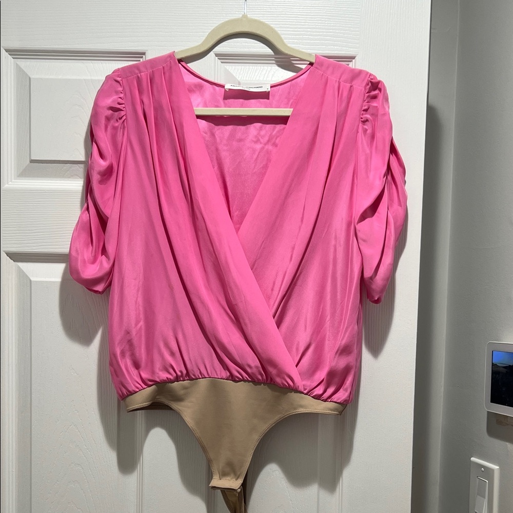 Amanda Uprichard Vibrant Pink Bodysuit